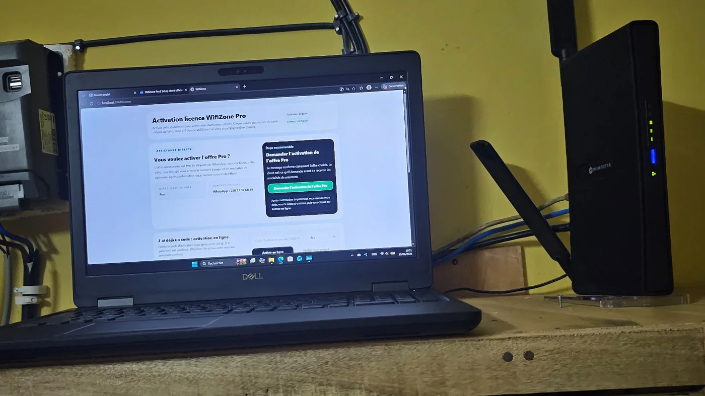 Installation reseau WifiZone Pro